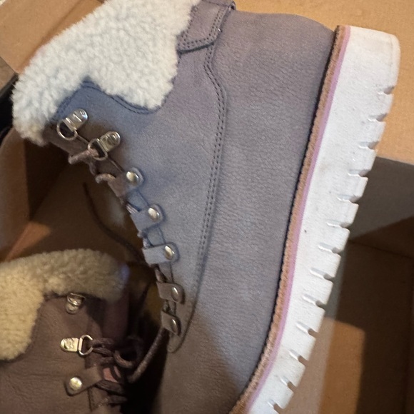 Cole Haan Gray and Pink Winter Boots - Picture 3 of 4